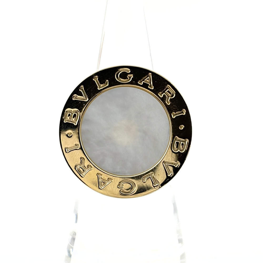 BVLGARI Bulgari YG Yellow Gold Ring with Shell Inlay 750 - Women's